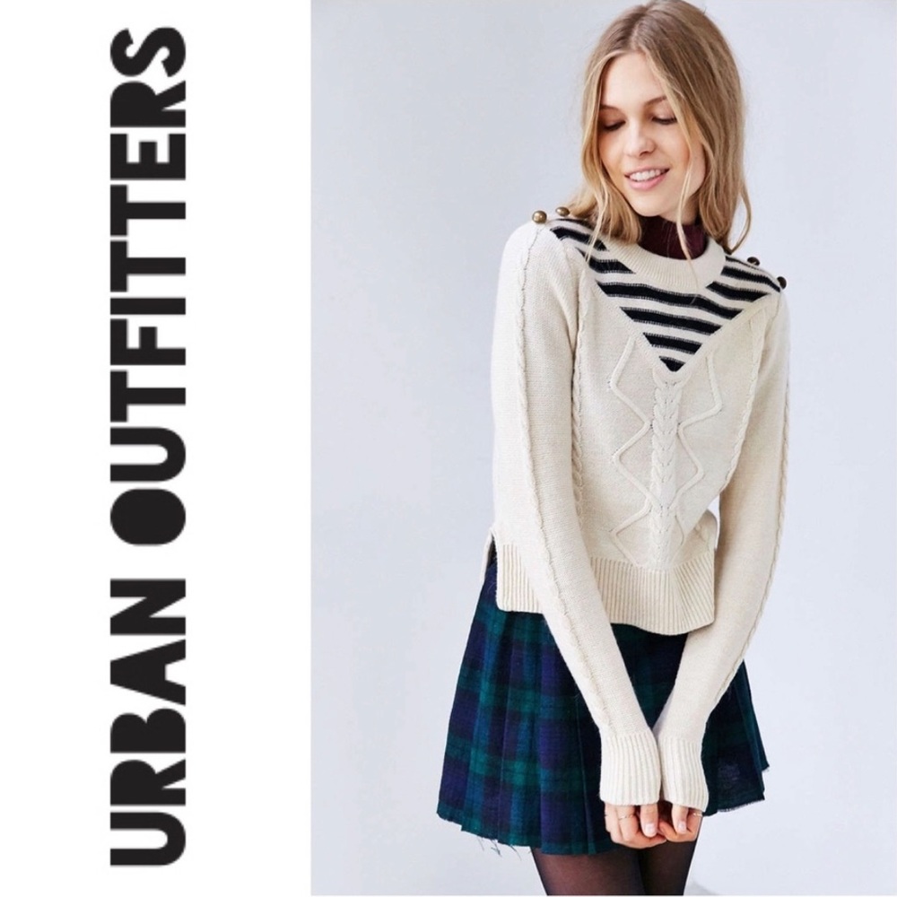 Alice & UO Gitane White Pullover Jumper
